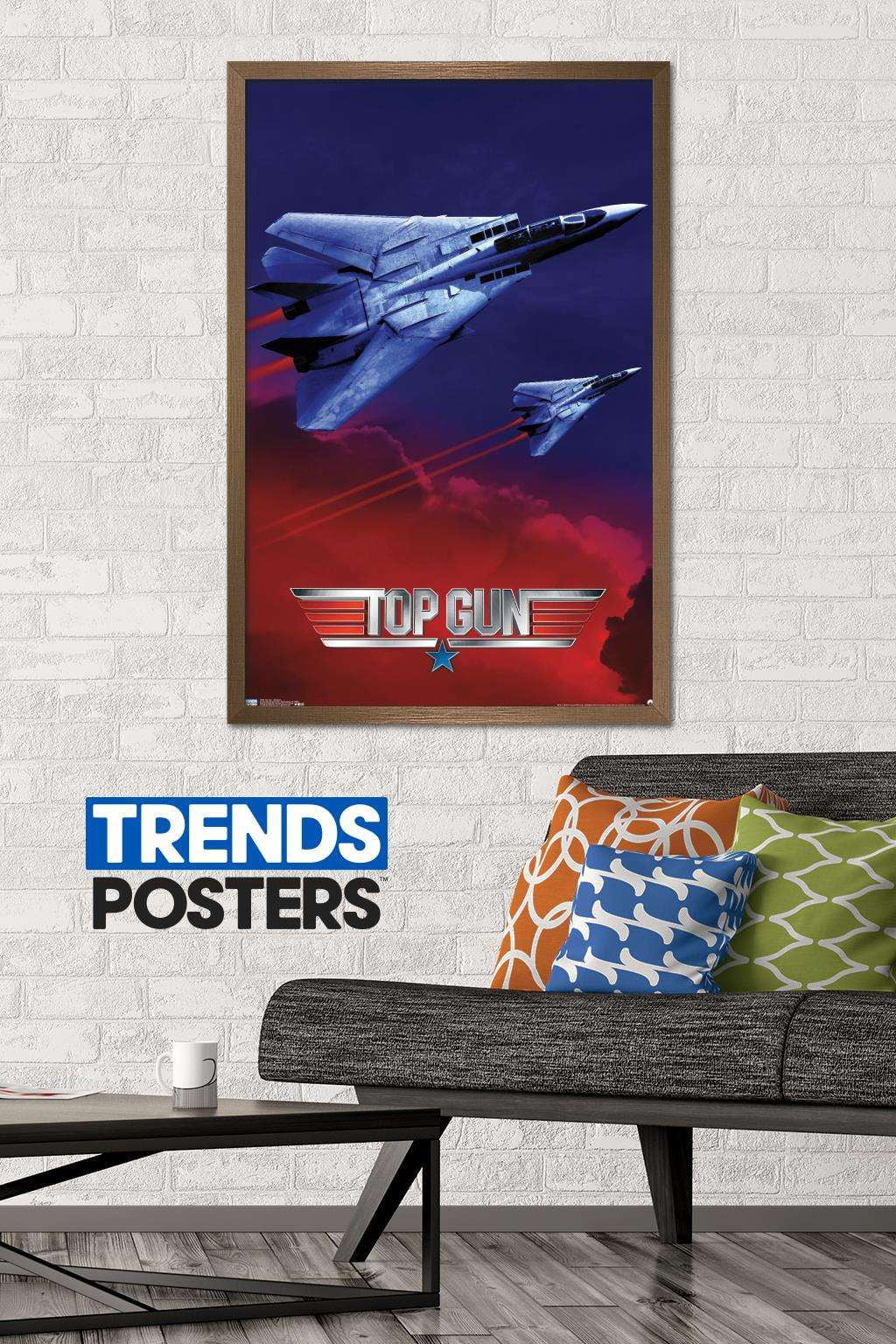 Top Gun - Wingman Wall Poster, 22.375" x 34", Framed