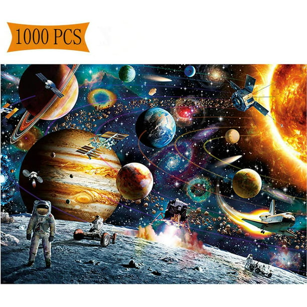 Jigsaw Puzzles 1000 Pieces for Adults and Kids, Space Traveler Adult Puzzles,  Planets in Space Puzzles for Fun - Walmart.com