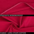 thumbnail image 5 of PiccoCasa 1Pc Pillowcase Zipper Long Staple Cotton, Standard Red, 5 of 7