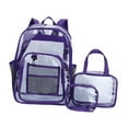 thumbnail image 4 of Mochila Transparente de PVC Yuyangstore mochila resistente con correa ajustable Paquete de mochila, 4 of 8