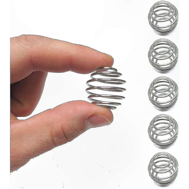 5-Pack Stainless Steel Mixing Balls for Protein Shakes, Food Grade Wire Mixers for Small Bottles and Drink Containers
