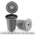 thumbnail image 6 of FIRJOY Reusable Filter Cup for Cuisinart, Gray (2 Pack), 6 of 9