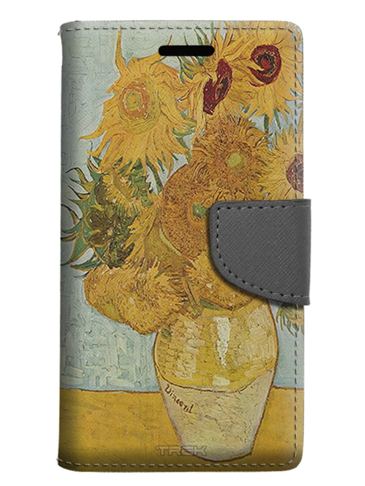 Zte Prestige Wallet Case Van Gogh Vase With Twelve Sunflowers
