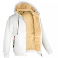 thumbnail image 2 of Sudadera con capucha de lana de cordero para hombre, ropa deportiva gruesa, cárdigan informal y chaqueta cálida, otoño e invierno, novedad de 2024, 2 of 5