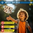 thumbnail image 7 of Bolaball: Giant Wooden Yard Dice Set - 6 Dice w/ Carry Bag, Outdoor & Indoor, Jumbo Dice For Yard & Lawn Games, Backyard & Party, Adults & Family, 7 of 7