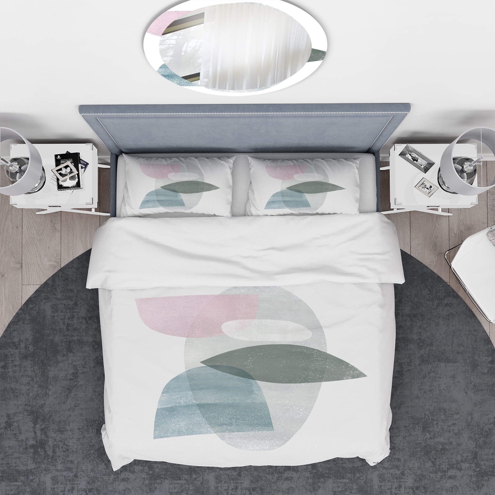 Designart 'Distressed Dream II' Geometric Duvet Cover Set