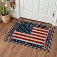 thumbnail image 6 of GENIMO 2'x7' Runner Rug, Washable Rug Non Slip Soft Vintage Americana Soccer Field Hallway Runner for Kitchen Entryway Laundry Room, Vintage Americana, 6 of 8
