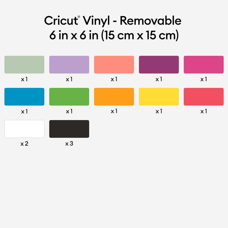 Cricut vinyl rolls set of 6  Vinyl rolls, Cricut vinyl, Vinyl