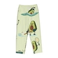 thumbnail image 4 of Sigee Avocado for Exercise Print Women's Soft Pajama Pants - Breathable and Comfortable Lounge Sleep Bottoms with Elastic Waistband and Pockets-Large, 4 of 9