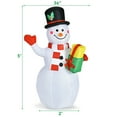 thumbnail image 2 of Gymax 5ft Inflatable Christmas Snowman Indoor Outdoor Blow Up Decor w/ LED Light, 2 of 6
