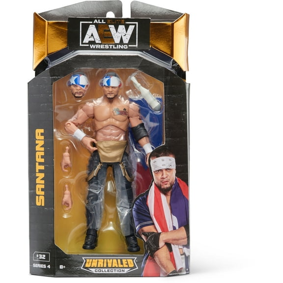 All Elite Wrestling Unrivaled Collection Santana - 6.5 inch AEW Action Figure