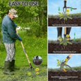 thumbnail image 4 of 2025 Weeder - The Original Stand Up Weed Puller Tool Made with Long Handle - Real Bamboo & 4-Claw Steel Head, Weeding Tool Weed Remove Tool for Lawn/Y, 4 of 5