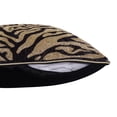 thumbnail image 3 of Ox Bay Caroline 20" x 20" Gold/Black Beaded Tiger Print Adult Decorative Throw Pillow, 3 of 10