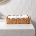 thumbnail image 4 of Imitation Rattan Woven Small Storage Baskets for Organizing,Imitation Wicker Basket for over Toilet Storage Shelf, Home Decor, Living Room, 4 of 6