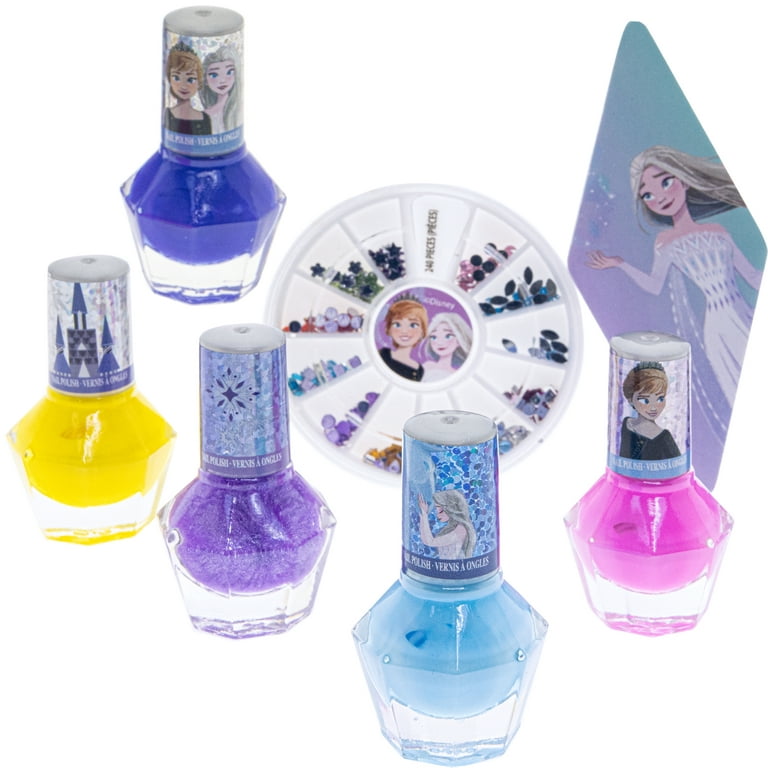 Townley Girl Disney Frozen Non-Toxic Water Based Peel-Off Nail Polish Set  with Glittery and Opaque Colors for Girls, Kids & Teens Ages 3+, Perfect  for Parties, Sleepovers and Makeovers, 18 Pcs