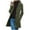 Army Green-wool jacket women, variant on Dazajoo Wool Peacoat for Women Single Breasted Mid-Length Jackets Coat Fall Winter Lapel Neck Windbreaker Trench Coats,Khaki,XXL