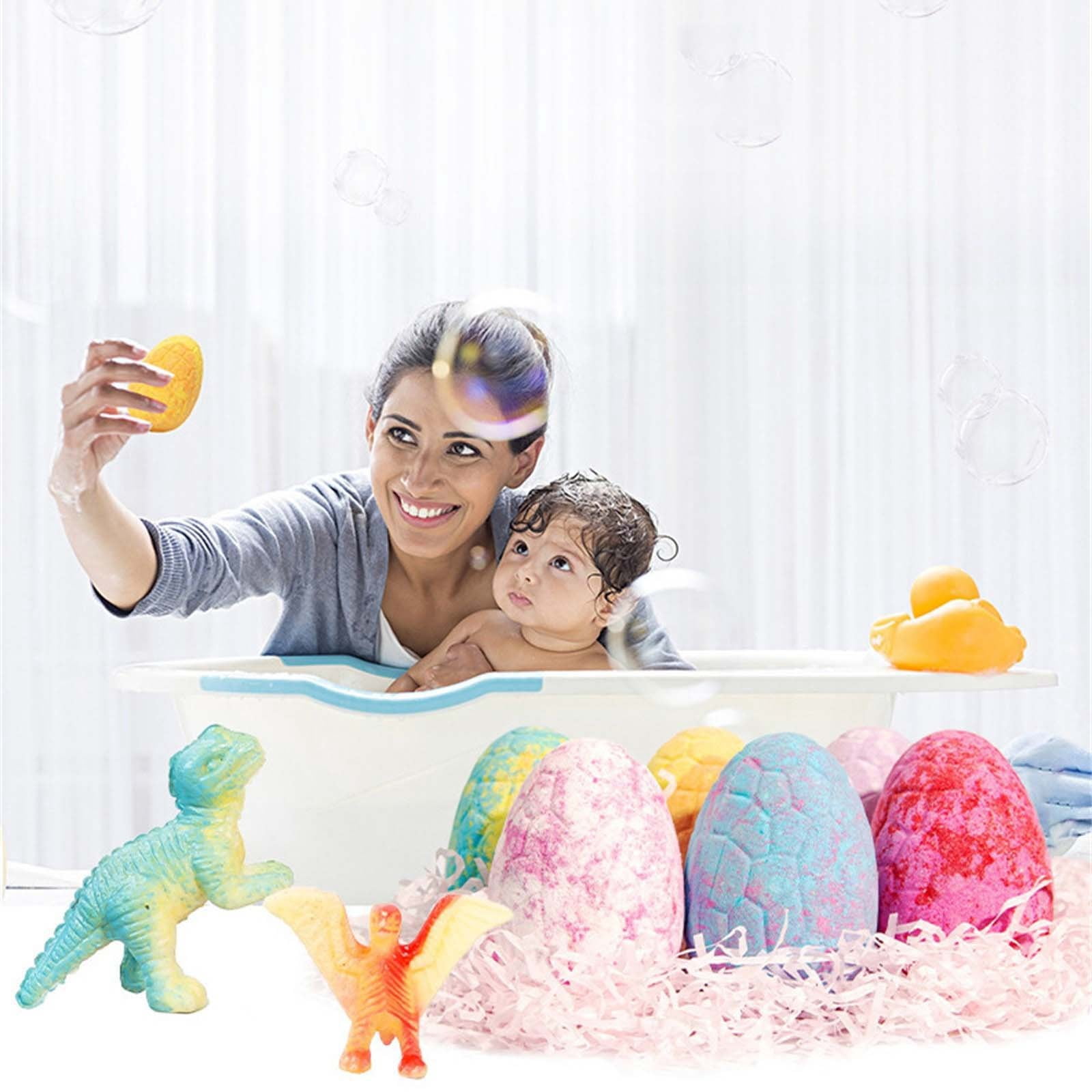 BUDAO00 Bath Bomb Gift Set with Surprise Inside, 6Pcs Colorful Handmade Kids Safe and Gentle Spa Bath Fizz Balls Kit, Birthday Christmas Gift