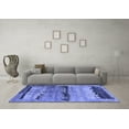 thumbnail image 3 of Ahgly Company Indoor Rectangle Oriental Blue Industrial Area Rugs, 2' x 4', 3 of 4