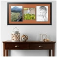 thumbnail image 2 of ArtToFrames Collage Photo Picture Frame with 1 - 9x9 and 2 - 9x12 Openings, Framed in Black with Red Orange and Black Mats (CDM-3926-71), 2 of 8