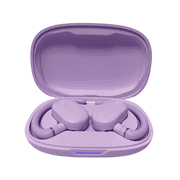 iDiskk Open-Ear Wireless Bluetooth Headrphone with Microphone,Earbuds with Adjustable Ear Hooks, Purple
