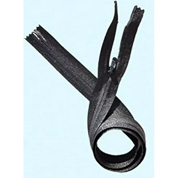 Unique Invisible Zipper 20" ~ YKK #3 Conceal ~ Heavy Duty ~ 580 Black (3 Zippers/Pack)