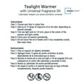 thumbnail image 6 of Mainstays Tealight Warmer With Universal Fragrance Oil, Hidden Springs, (5 Fl Oz), White, 6 of 7