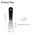 thumbnail image 2 of Uxcell Putty Scraper 1.97" Width Carbon Steel Blade Spatula for Drywall Repair Black, 2 of 7