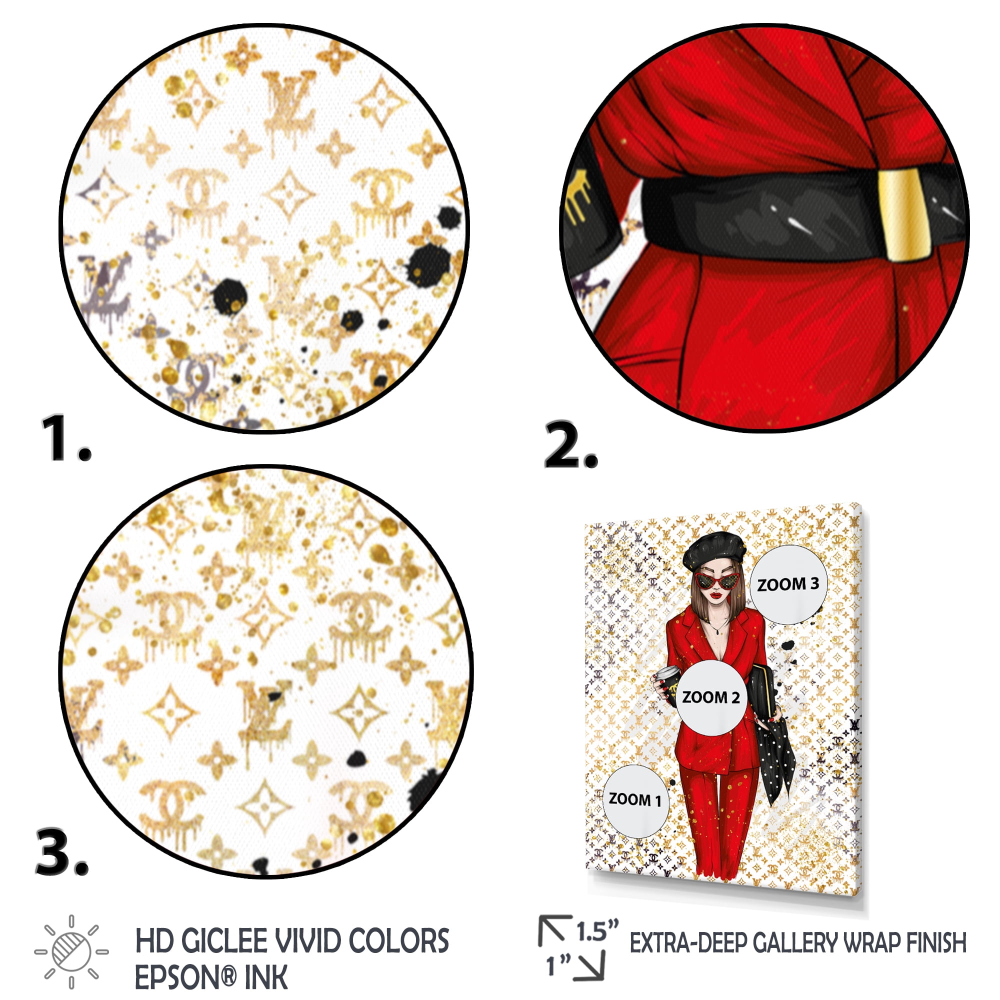 Designart High End Fashionista II Canvas Wall Art