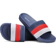 thumbnail image 2 of GETAC Sandalias HOMBRE MUJER CHANCLAS, Pantuflas Suela gruesa Antiderrapante, Textura suave Empeine amplio Correa estilo red transpirable EVA,Negro con gris, 2 of 7