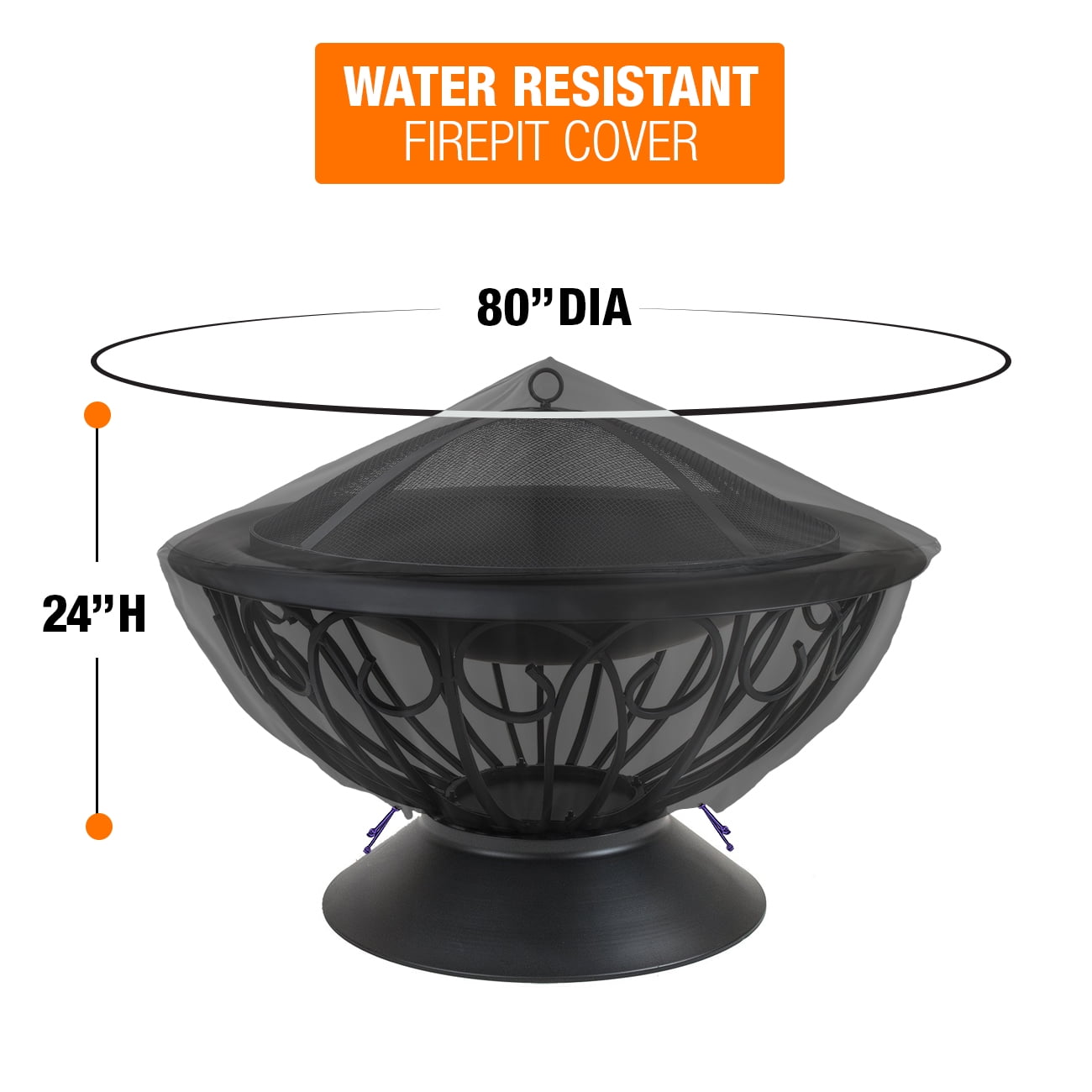 Cover for Sorbus Fire Pit (Round Cover - 80 X 24)