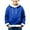 Blue, variant on YunPes Christmas Hooded Sweatshirt for Kids Solid Long Sleeve Hoodie with White Fuzzy Trim Boys Winter Xmas Part1 Warm Pullover