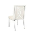 thumbnail image 2 of Uptown Club Caldor 20" Luxurious Fabric Upholstered Dining Chair in Ivory, 2 of 3
