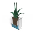 thumbnail image 4 of Pemberley Row Polyethylene White Square Planter 14", 4 of 9