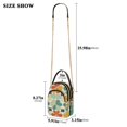 thumbnail image 2 of FORMRS Crossbody Bag for Women Quilted Travel Shoulder Cell Phone Purse with Chain Strap Handbag, Beige Clover Pattern, 2 of 7