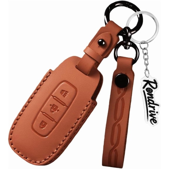 Key Fob Cover Compatible with Nissan Rogue Sentra Kicks Altima 2025-2026 Keychain Case Holder Protector,C-Orange (3-BTN-Panic)