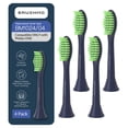 thumbnail image 1 of Brushmo Cabezales de Repuesto One con Limpiador de Lengua, Compatibles Únicamente con Philips One by Sonicare, Cerdas Suaves DuPont, Paquete de 4, Azul Marino Medianoche., 1 of 2