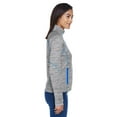 thumbnail image 3 of North End 78697 Ladies Flux Mélange Bonded Fleece Jacket, 3 of 3