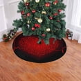thumbnail image 2 of FMSHPON Musical Heart Beat Xmas Christmas Tree Skirt Stand Mat for Holiday Party Decoration Indoor Outdoor 48 inches, 2 of 3