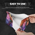 thumbnail image 3 of Fuzoiu Colorful Butterfly Cluster Print Tissue Box Cover, PU Leather Tissue Holder,Decorative Facial Paper Organizer for Bathroom Living Room Bedroom Countertop Office Desk Car Home, 3 of 7