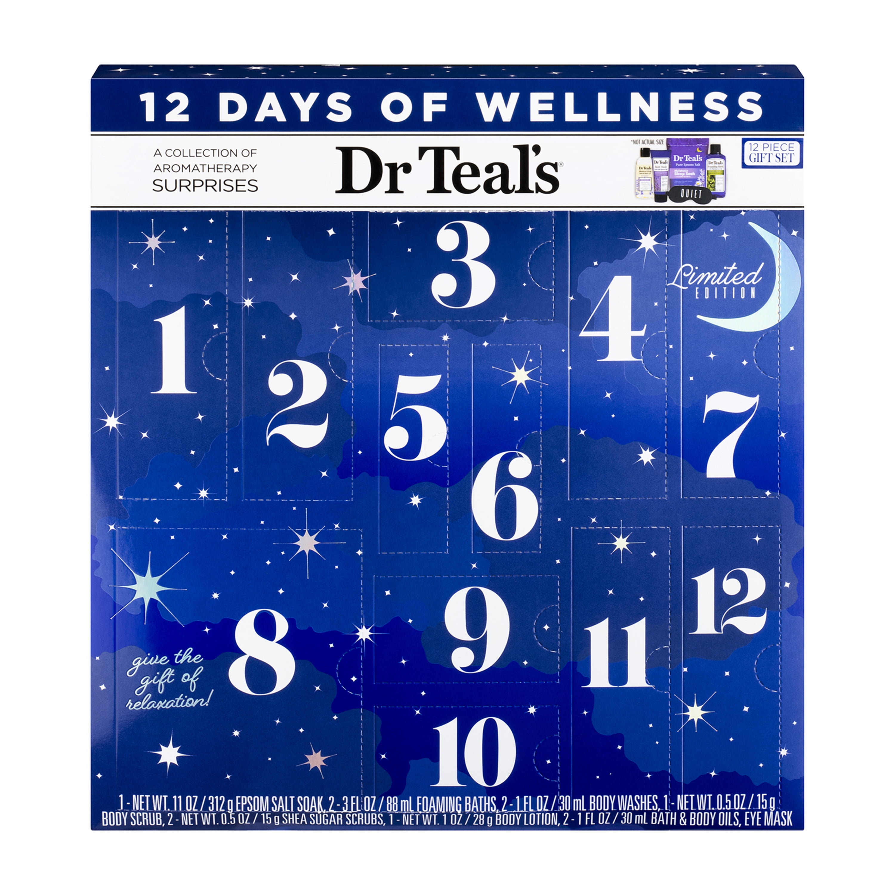Dr Teal's Dr Teal’s 12 Days of Wellness Advent Calendar Gift Set, 12 Piece