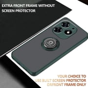 Case for Tecno Spark 10 Pro Case with Stand, Compatible with Magnetic Car Phone Mount, Ultra Slim Tecno Spark 10 Pro Phone Case for Women Men Shockproof Protective Cases Cover (Dark Green)