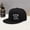 Black, variant on Retro Fishing Themed Print Unisex Flat Brim Hip Hop Hat Adjustable Outdoor Sports Street Fashion Baseball Cap, 1 Pack