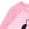 thumbnail image 6 of Disney Minnie Mouse Toddler Girls' Long Sleeve Rash Guard and Ruffle Bikini Bottom Swimsuit Set Pink Minnie Mouse, 6 of 10