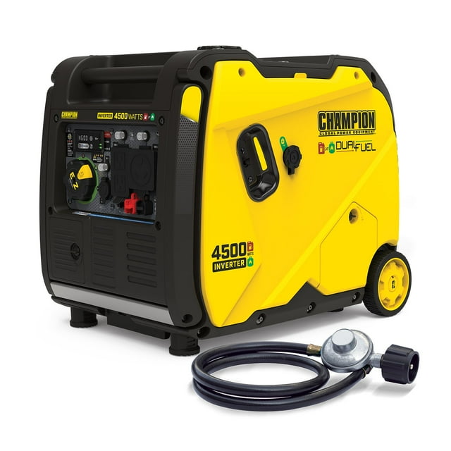 4500-Watt RV Ready Portable Inverter Generator with Quiet Technology and CO Shield - Dual Fuel