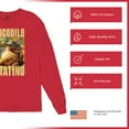 thumbnail image 6 of Crocodilo Potatino Long Sleeve T-shirt Funny Italian Brainrot Gen Z Alpha Meme, 6 of 7