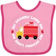 thumbnail image 3 of Inktastic My Grammy Loves Me Valentine Truck Boys or Girls Baby Bib, 3 of 4