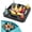 Square Four Holes, variant on Large Floating Drink Holder Black Floating Refreshment Table Tray Compartment Portable Floating Pool Tray for Swimming Pool Accessories Hot Tub Beach and Party Decor