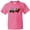 Neon Pink, variant on Inktastic Plaid Christmas Tractor With Cute Reindeer Youth T-Shirt