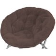 thumbnail image 2 of Mainstays Faux Fur Saucer Chair, Brown, 2 of 3