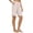 Beige, variant on Cotton Linen Bermuda Shorts Womens Striped High Waisted Wide Leg Pull On Casual Summer Shorts with Pockets (XL, Pink)